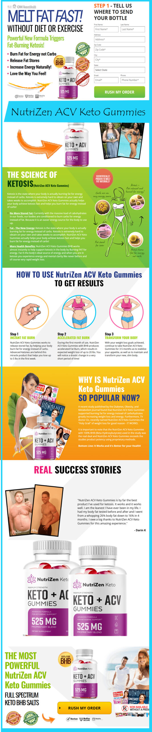 NutriZen ACV Keto Gummies- Honest Reviews, Benefits, Offer & More.